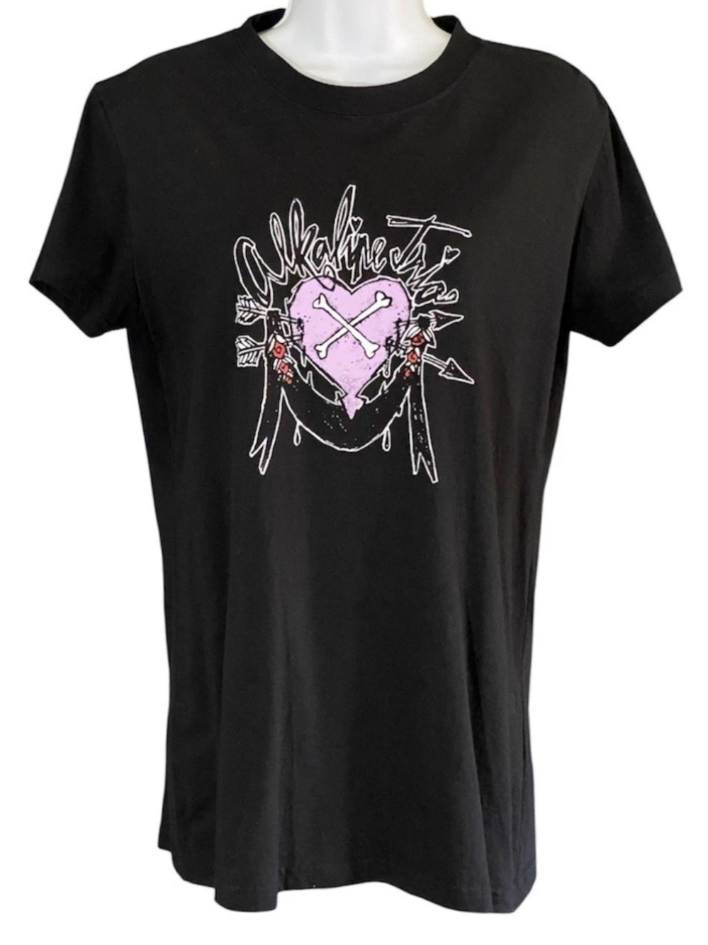 Alkaline Trio This Addiction 2010 Tour T Shirt L Punk Rock Women’s Tee Emo Scene - Picture 5 of 6